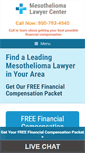 Mobile Screenshot of mesotheliomalawyercenter.org